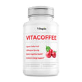 60 Veggie Capsules Caffeine Pills with Coffee Fruit, Vitamin C, Vitamin D, Zinc Gluconate K170
