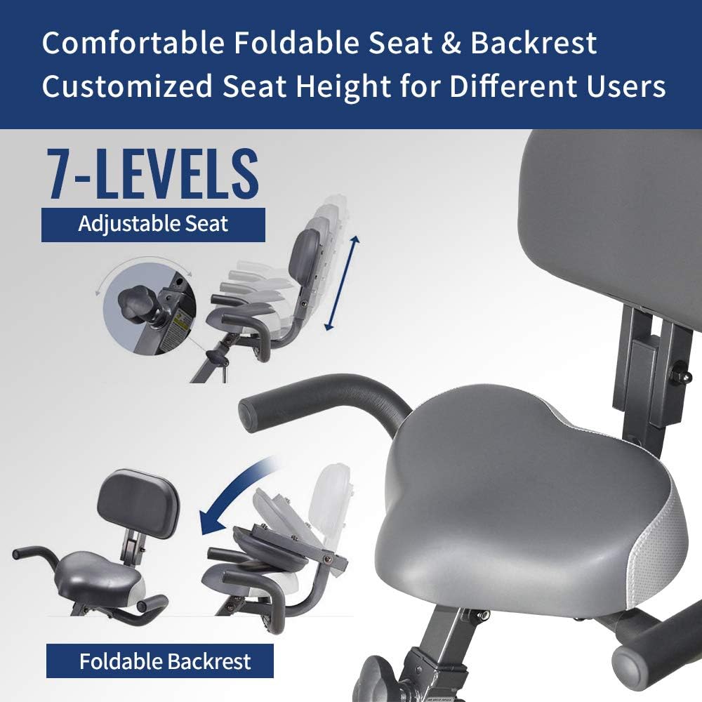 Folding Exercise Bike with LCD Monitor B275