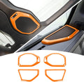 4PCS Car Roof Speaker & A Pillar Speaker Cover Trim Interior Accessories (Pink) U742965