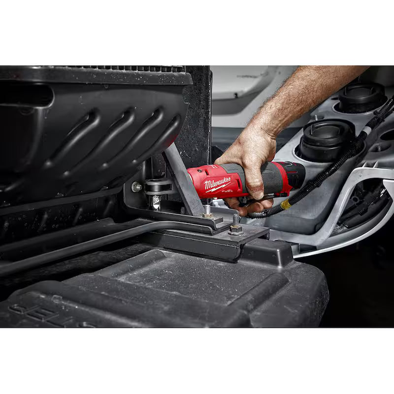 12V Lithium-Ion Brushless Cordless 3/8 in. Ratchet with Metric 6 Point Impact Socket Set Q8617