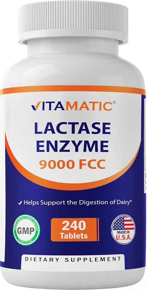 Lactase Enzyme 9000 FCC 240 Tablets K332955
