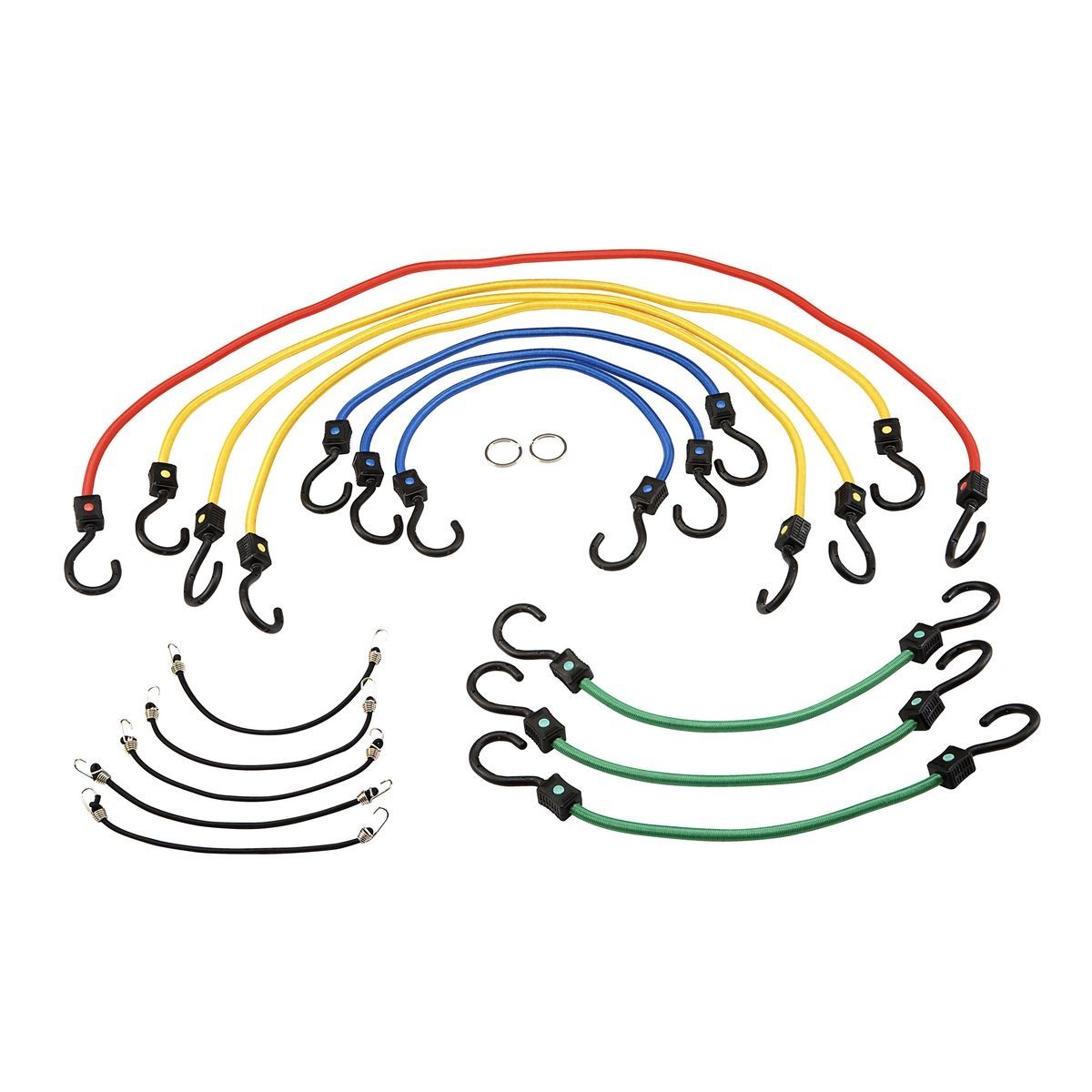 Elastic Stretch Cords, 18 Piece Y78163
