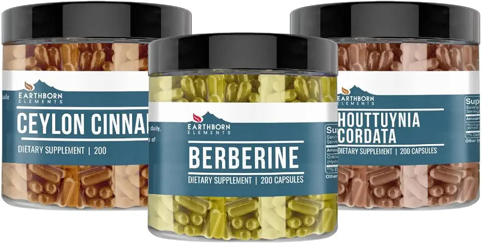 Berberine, Ceylon Cinnamon, & Houttuynia Cordata Capsule Bundle L390