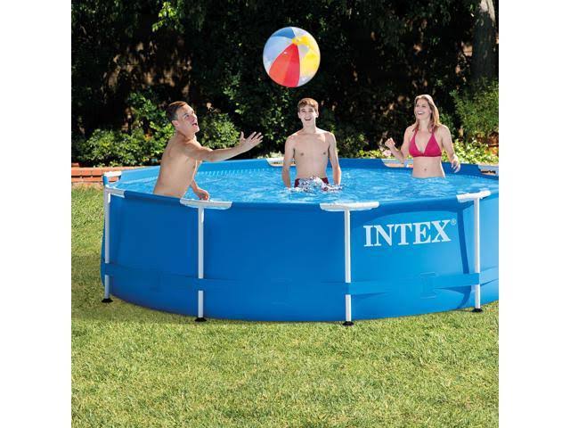 Round Frame Pool with Filter Pump and Vinyl Cover T74125