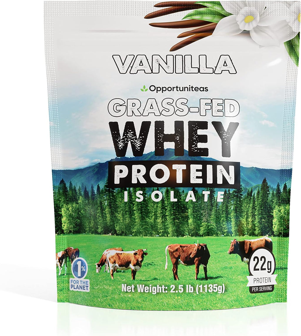 Unflavored Grass Fed Whey Protein Powder Isolate, 2.5 Pounds Pack of 2 B212
