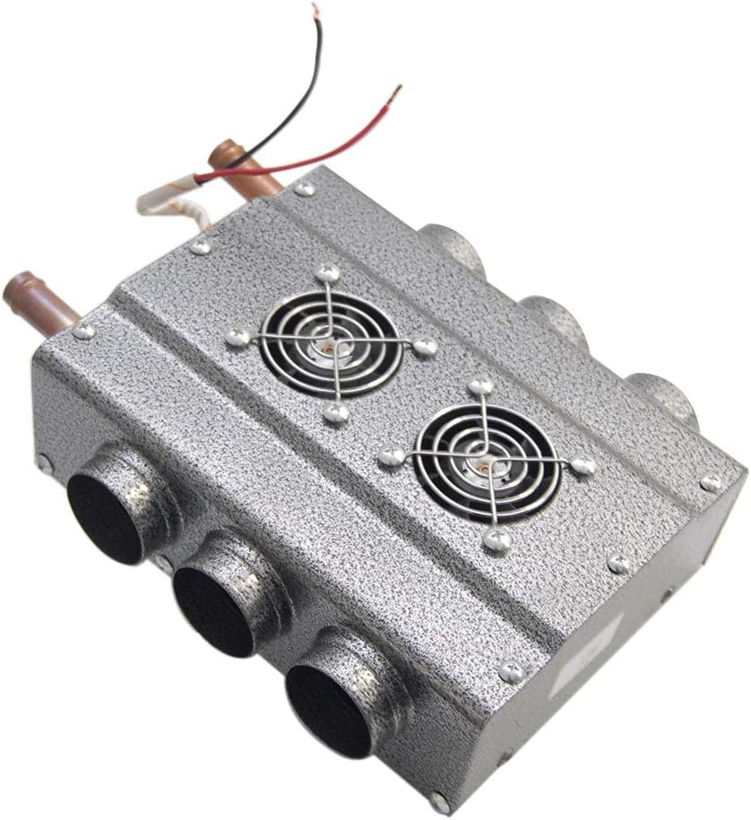 Compact 12V Dual Sides 6 Vents Heater with Speed Switch, Pack of 2 N131