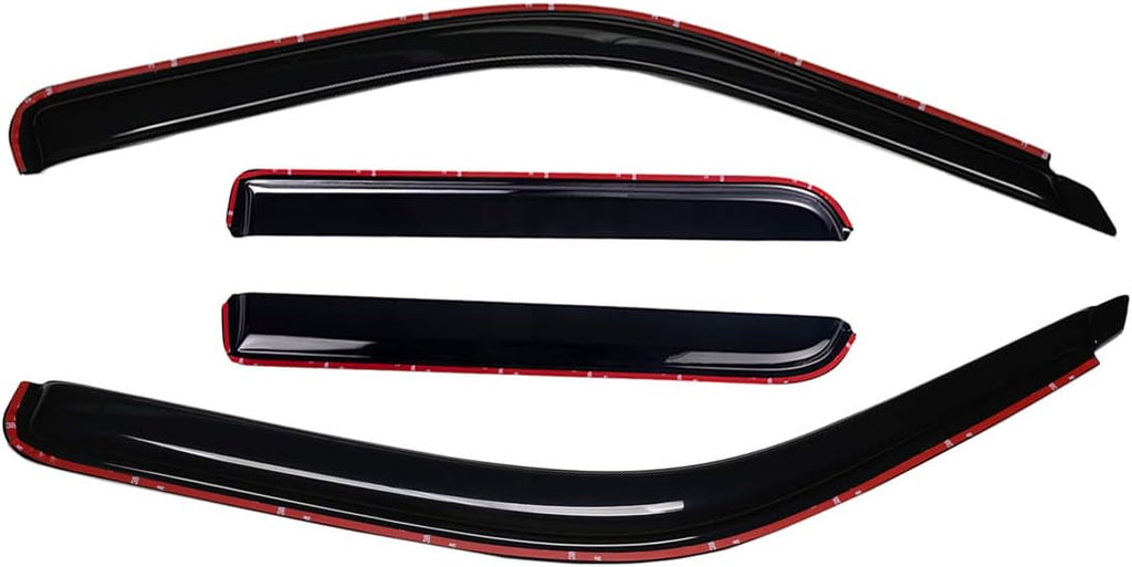 In-Channel Dark Smoke Rain Guard 4 PCS B774696