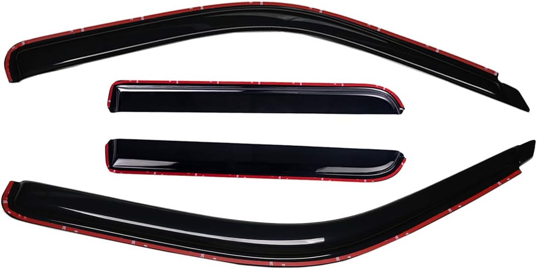 In-Channel Dark Smoke Rain Guard 4 PCS B774696