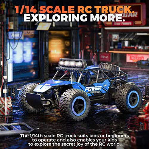 1:14 Scale 2WD Remote Control RC Car Truck with Two Rechargeable Batteries C456