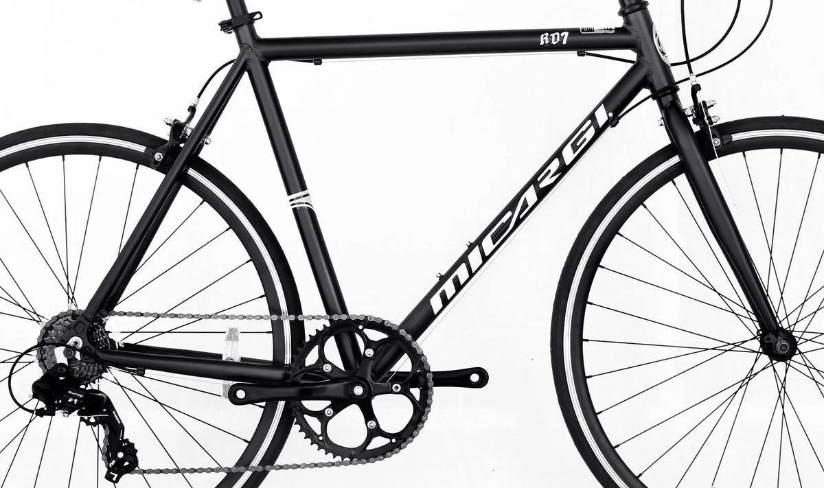 White 53 cm Aluminum 700C Road Bike C4026