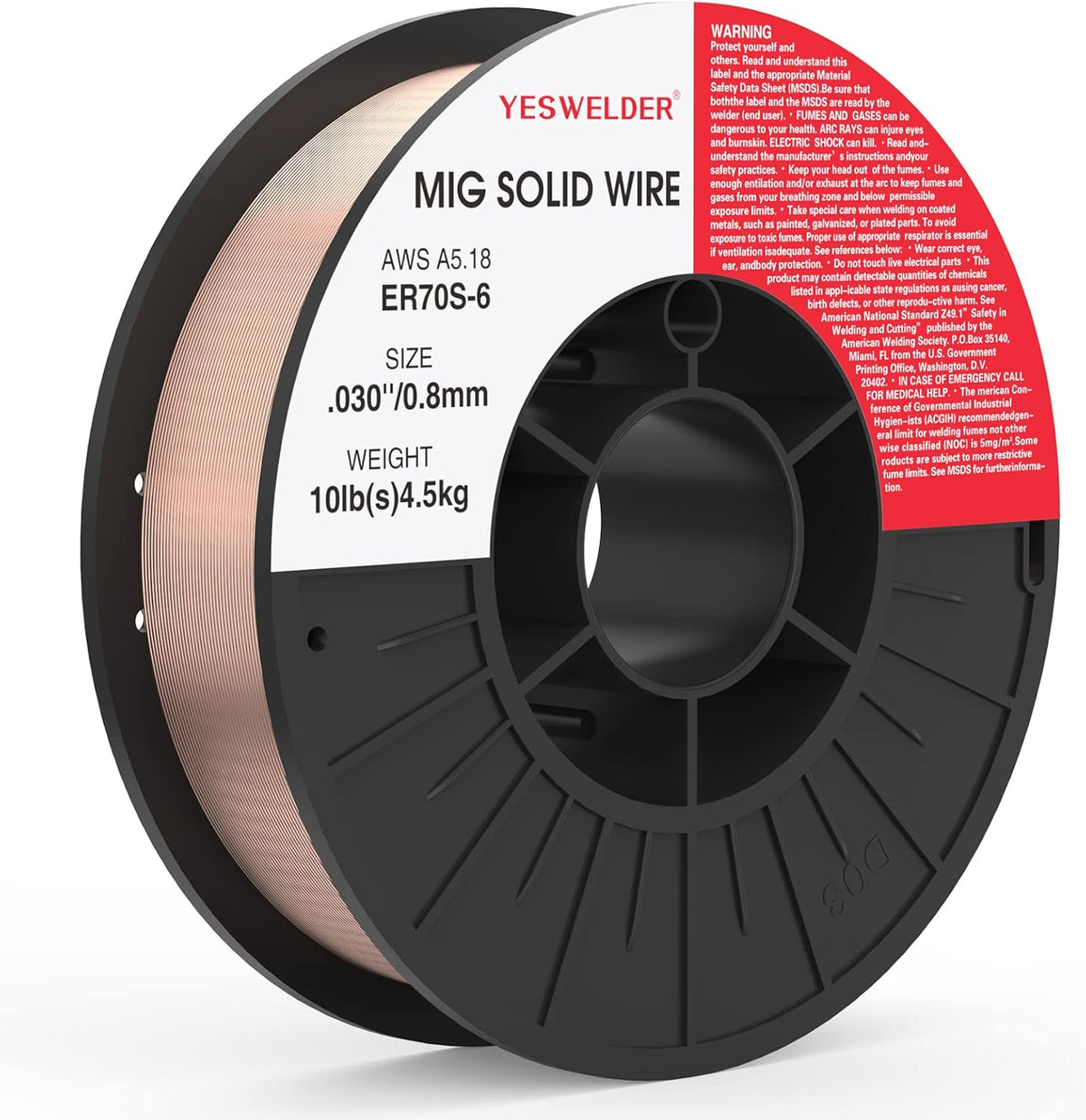 ER70S-6 .030-Inch 10-Pound Carbon Steel Mig Welding Wire Pack of 2 J591961