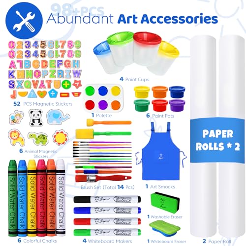 Adjustable Wooden Kids Art Easel with Whiteboard & Chalkboard N482