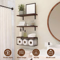 Wall Mount Storage Shelves with Basket S12435