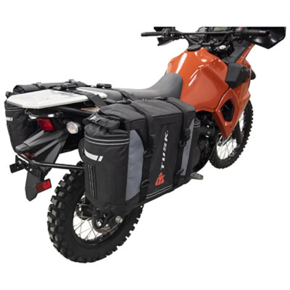 Pannier Racks With Olympus Pannier Bags Compatible With Kawasaki KLR650 Traveler ABS 2022-2023 P90978