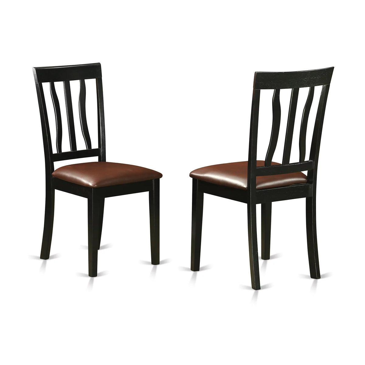 5 Piece Dining Set with Leather Chairs J7498