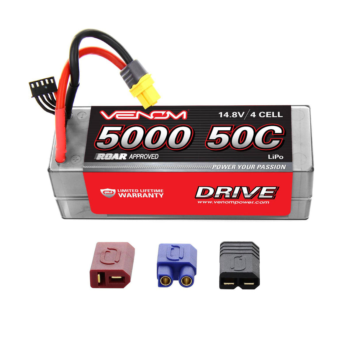 50C 4S 5000mAh 14.8V Hard Case Lipo Battery F8474
