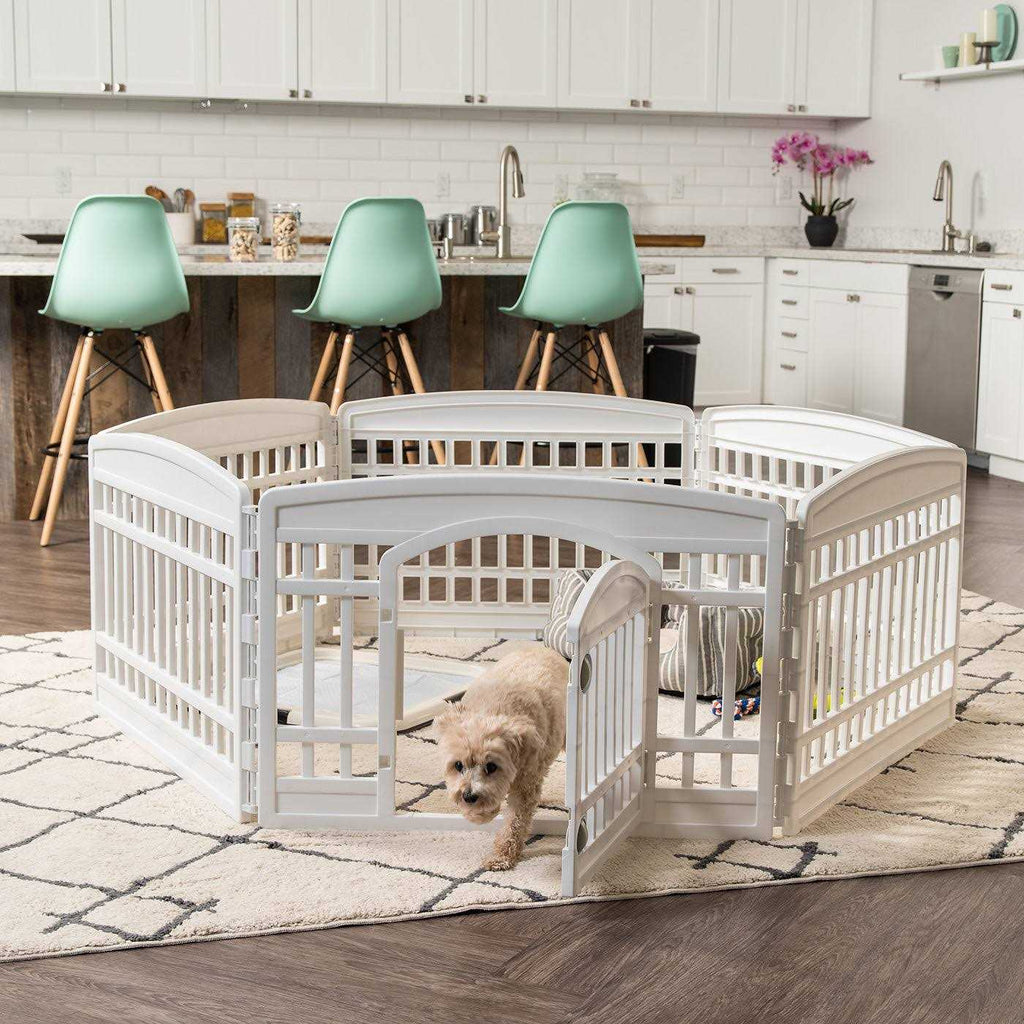 6 Panel Exercise Pet Playpen with Door K595725