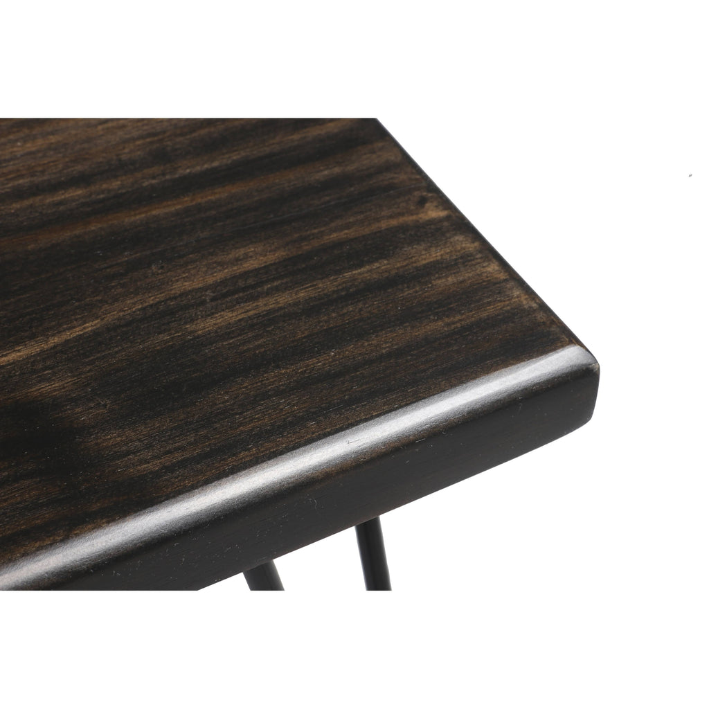 Weathered Gray Wood Bench P8415