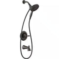 Single-Handle 4-Spray Tub and Shower Faucet in Venetian Bronze W48565