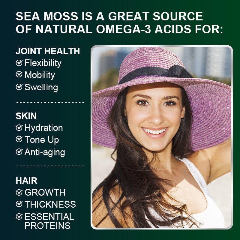 Organic Sea Moss bladder wrack & Burdock Root 120 Capsule Z4225
