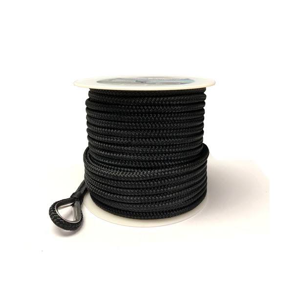 Black 3/8x22 Nylon Anchor Line J876550