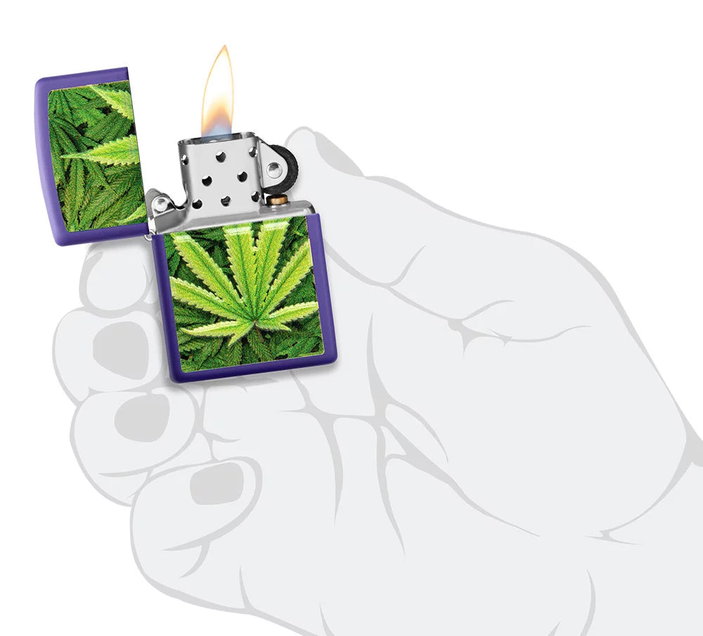 Purple Matte Pocket Lighter Q8771