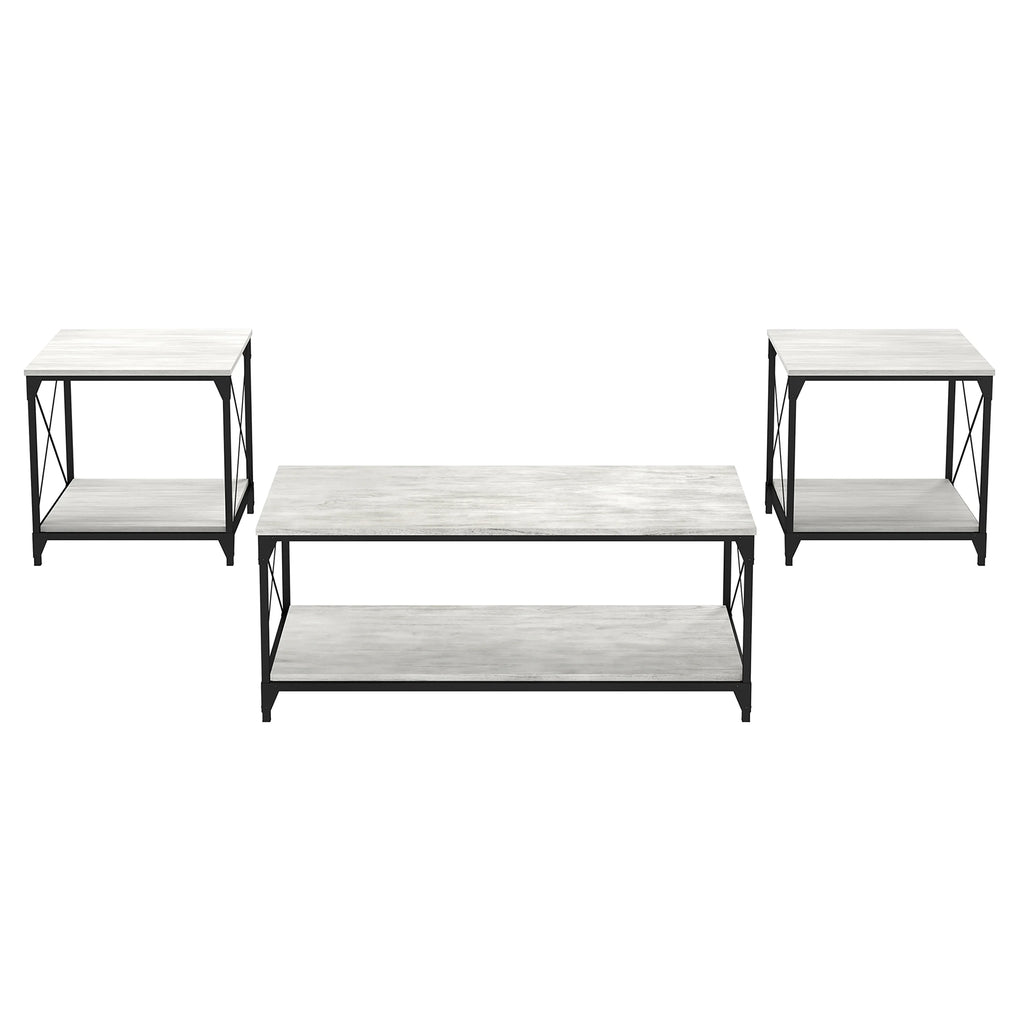 3-Piece Gray Coffee Table Set M6036