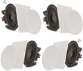 8” 4 Bluetooth 2-Way In-wall In-ceiling Speaker System with Polypropylene Cone & Tweeter W8492