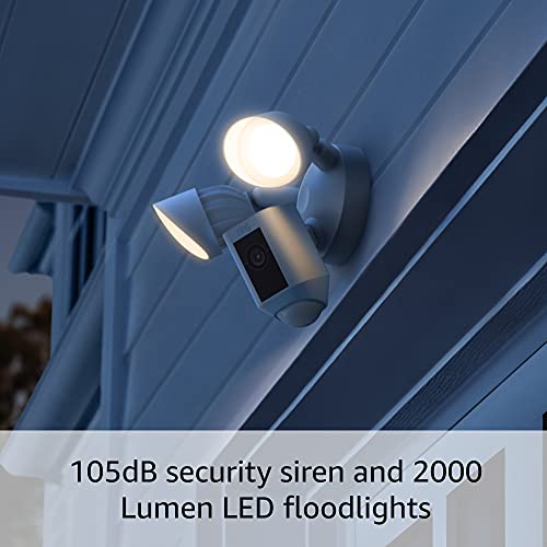 White Floodlight Cam with 1080p HD video M290708