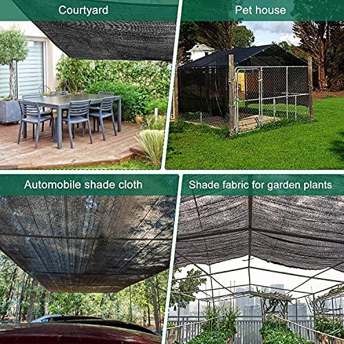 40% Shade Cloth 6.5x10FT Mesh Tarp with HDPE Material and Reinforced Grommets B897