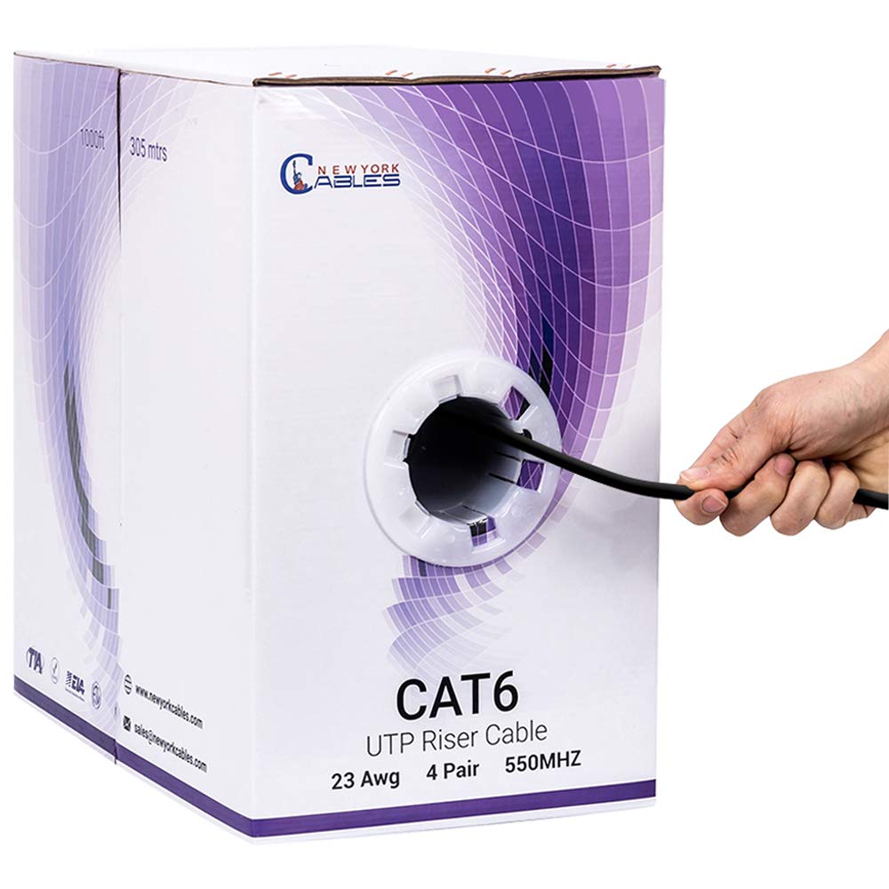 Green Cat6 Riser 1000ft UTP Ethernet Cable X311