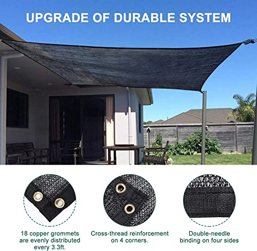 40% Shade Cloth 6.5x10FT Mesh Tarp with HDPE Material and Reinforced Grommets B897