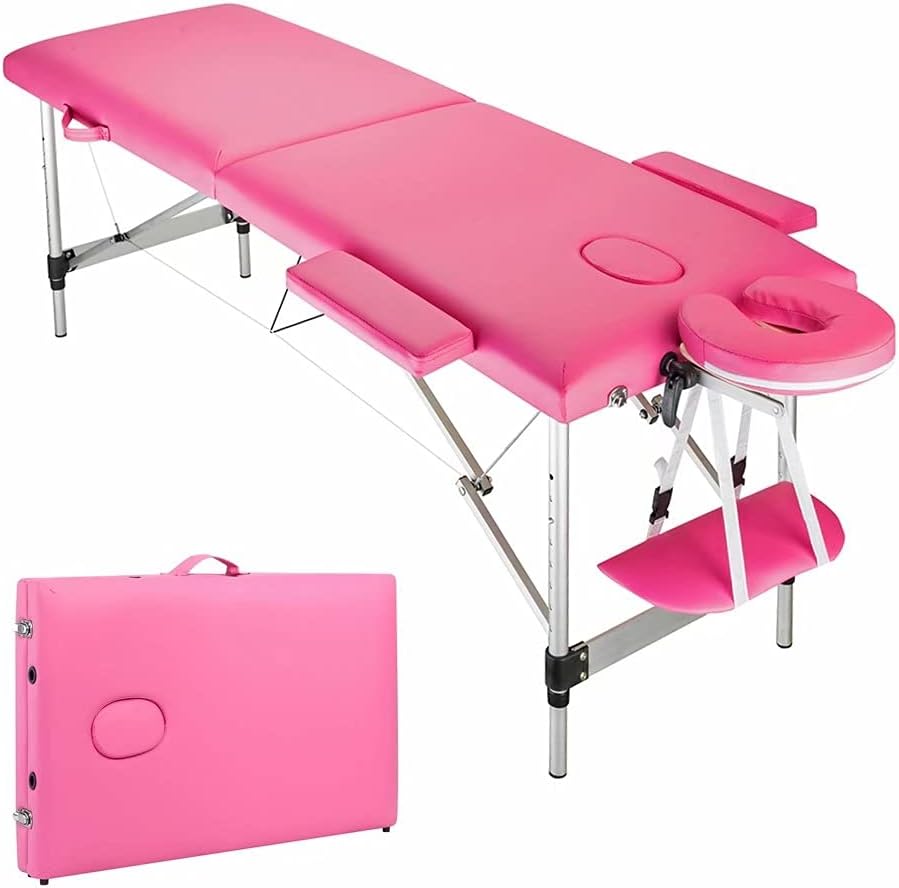 3 Folding Portable Adjustable Massage Table with Carrying Case T51050