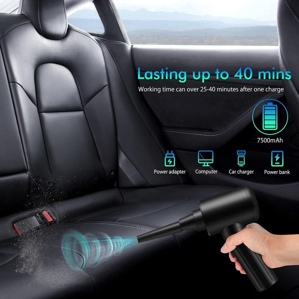 Cordless Electric Air Duster 90000 RPM Rechargeable Q514