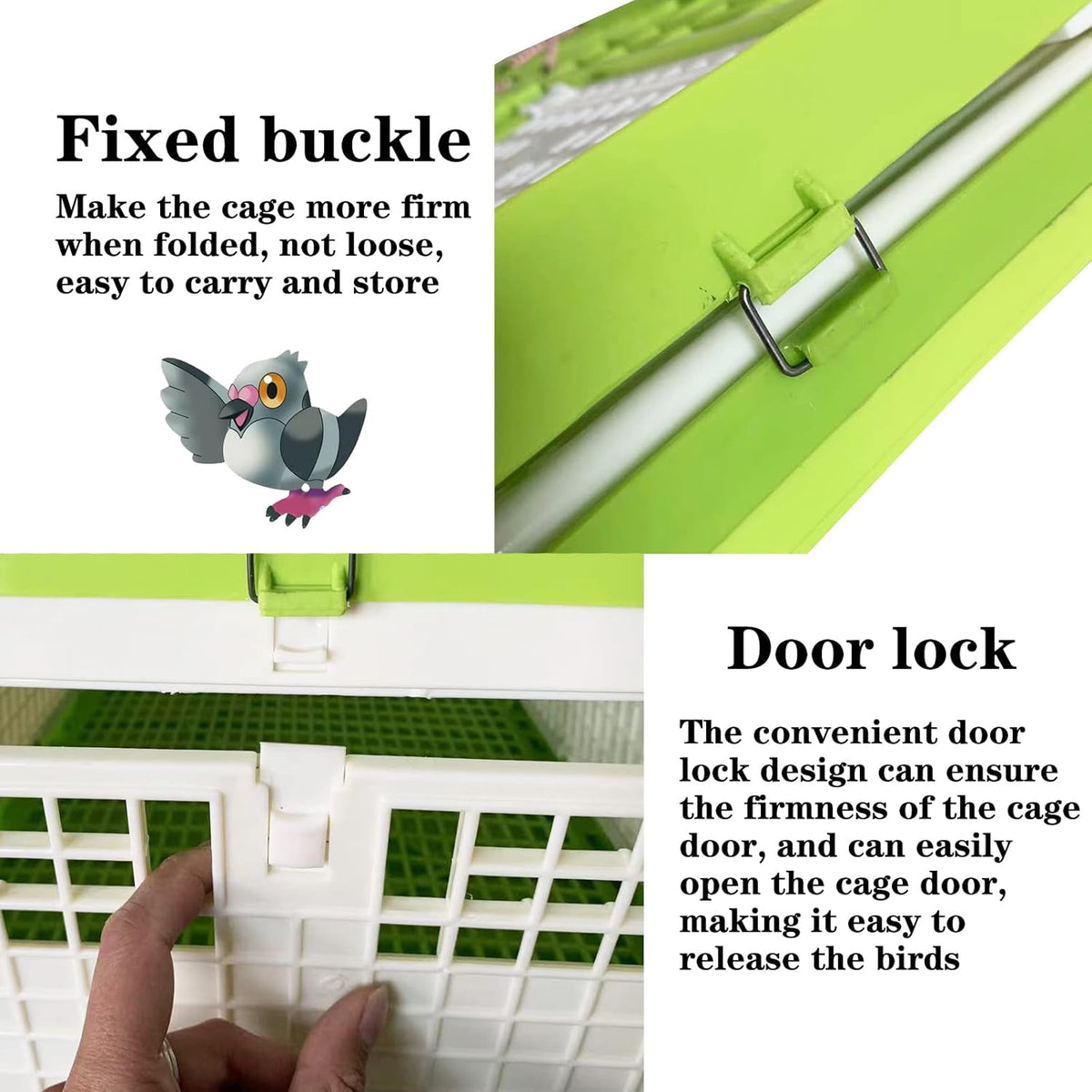 Plastic Folding Pigeon Cage 32in D998189