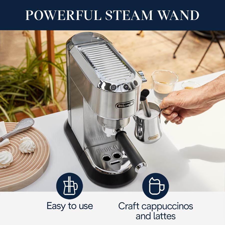 Espresso Machine with Milk Frother, Stainless I42034