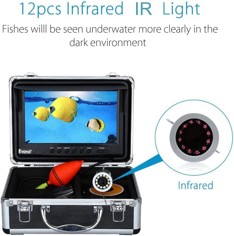 Underwater Fishing Camera 9 inch LCD 1000TVL Waterproof 30m Cable S931