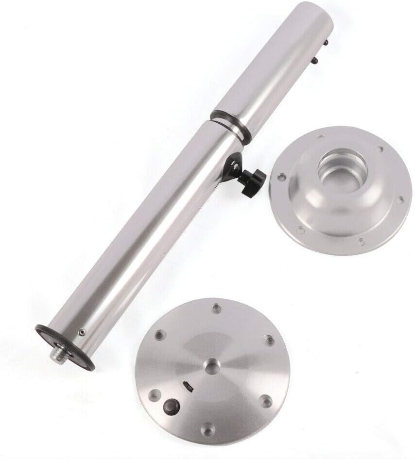 Aluminum Table Pedestal Stand Base 22-28Inch Adjustable Heights I827