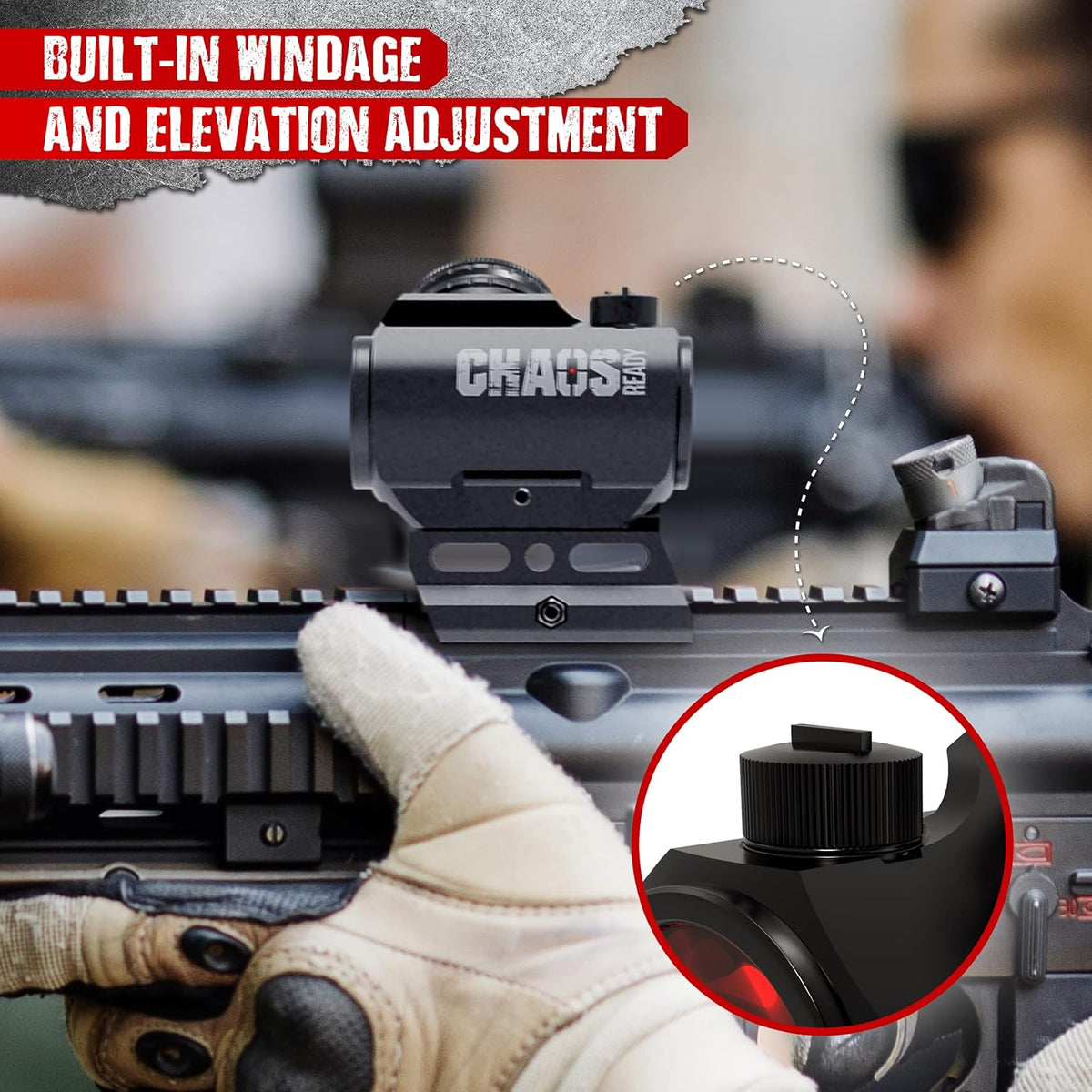 Red Dot Sight with 45 Degree Offset Mount and 1 Inch Riser Mount A33027
