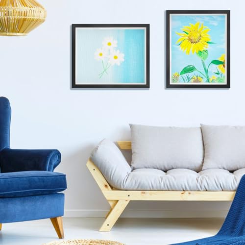 2 Pack 11 x 14in Black Shadow Box Frame with Adhesive Tape M5451