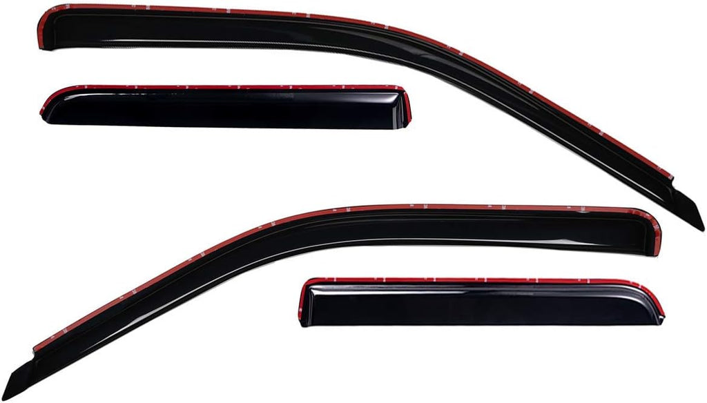In-Channel Dark Smoke Rain Guard 4 PCS B774696