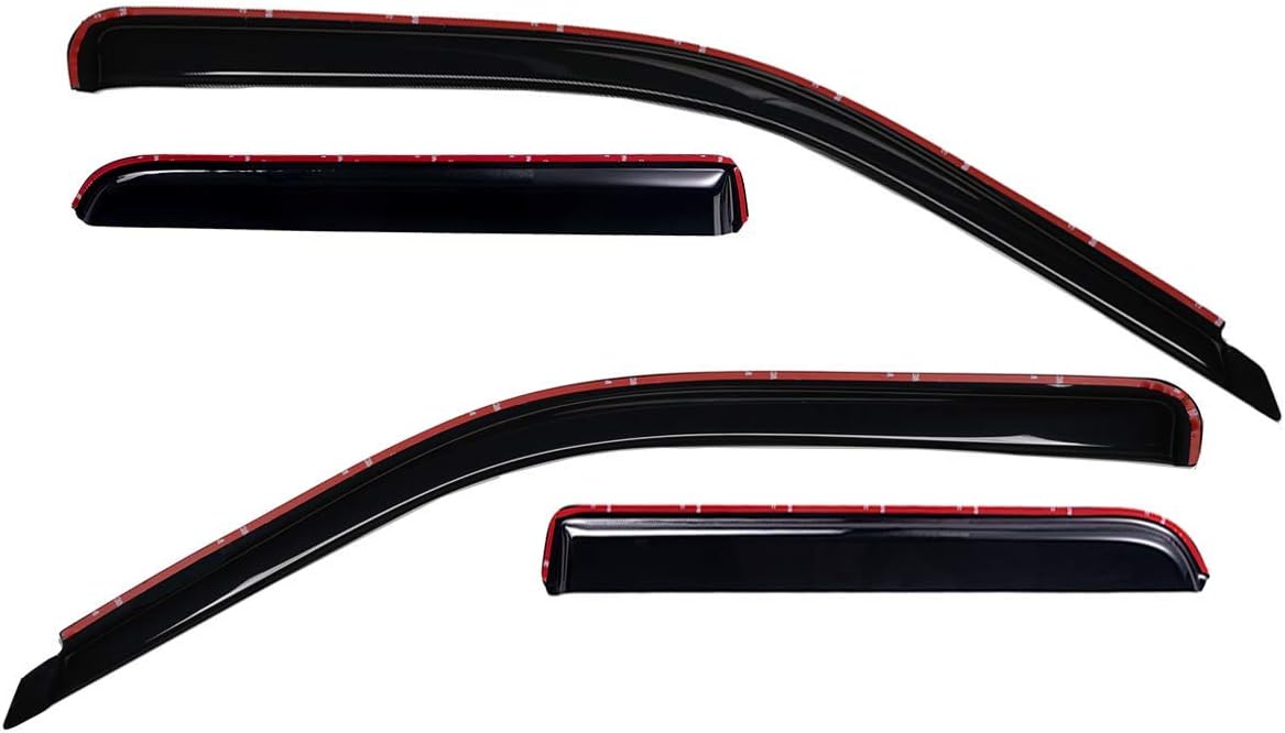 In-Channel Dark Smoke Rain Guard 4 PCS B774696