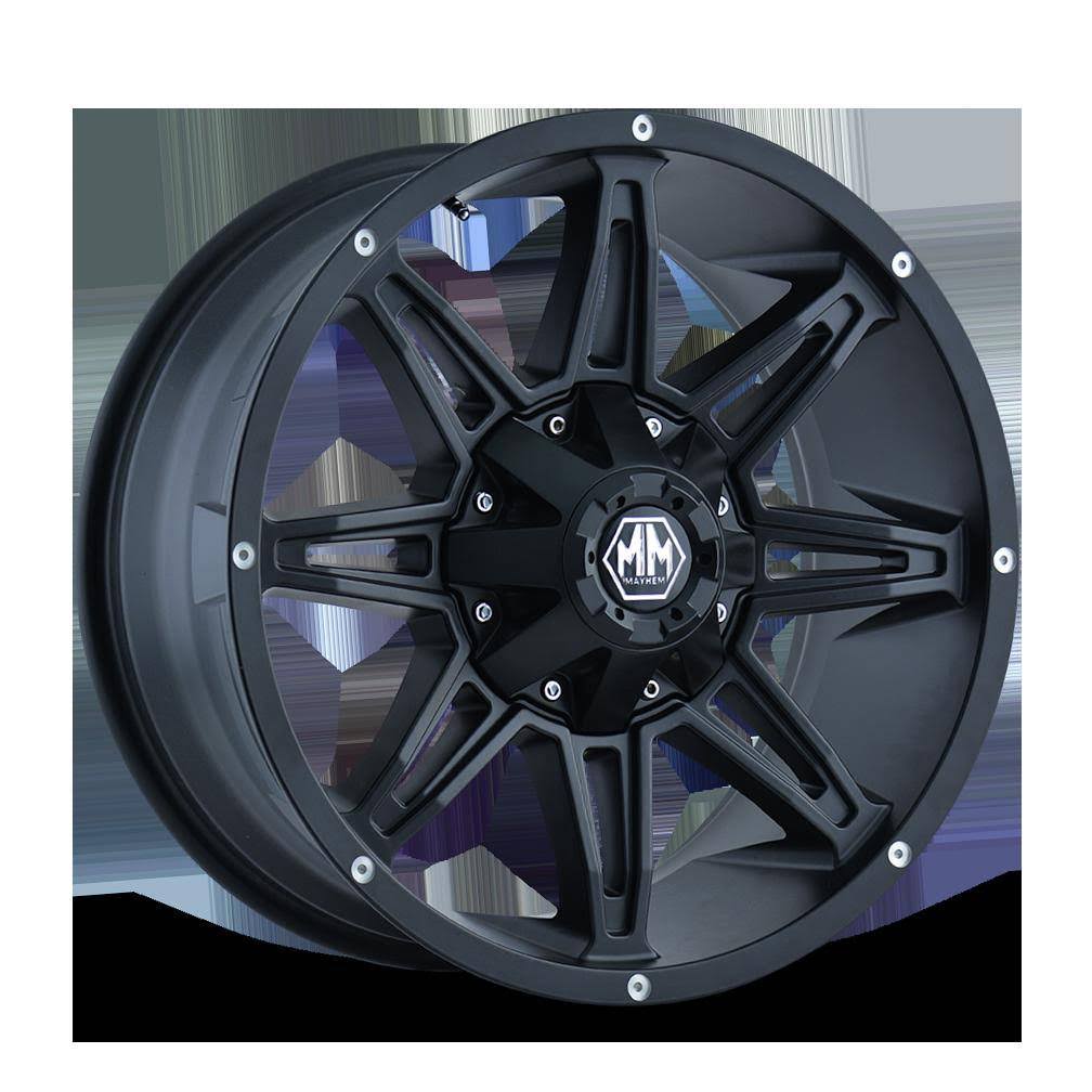 Matte Black 22x9.5 8x6.5 / 8x170 -6mm Wheel B567