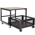 Retro Mini Fridge Stand with Wheels X290