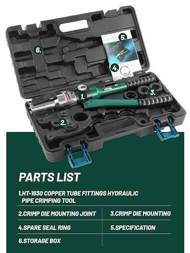 Copper Tube Crimping Tool with 1/2" 3/4" 1" Jaw N60688