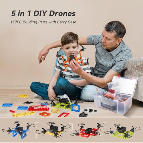 Mini Drone Building Kits, 5-IN-1 DIY Drone I7473