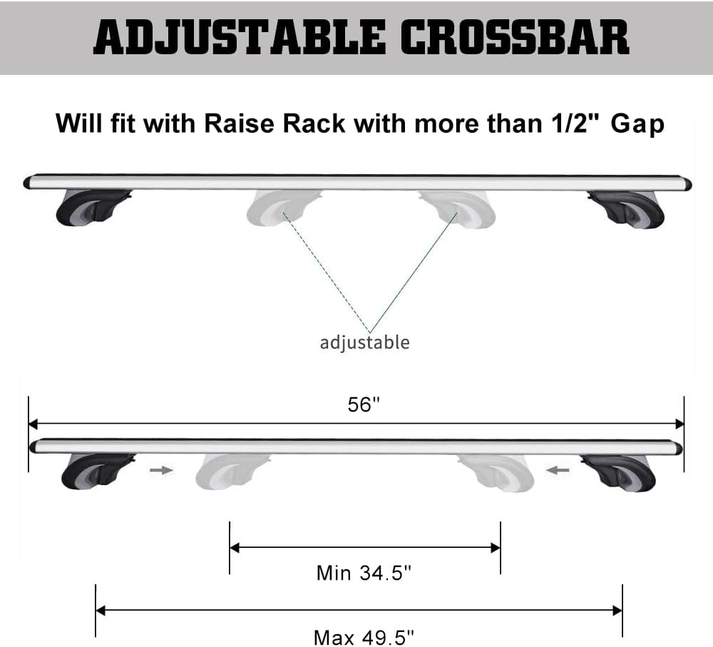 56'' Aluminum Roof Rack Cross Bars Y317