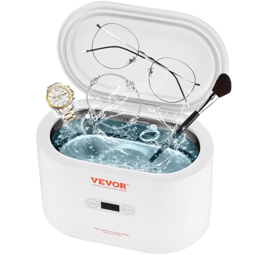 22oz Ultrasonic Jewelry Cleaner with 5 Digital Timer and 2 Cleaning Baskets O1102