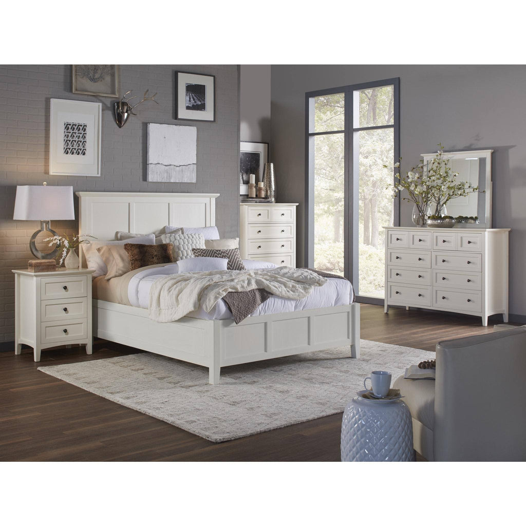 White Queen Panel Bed Z8390
