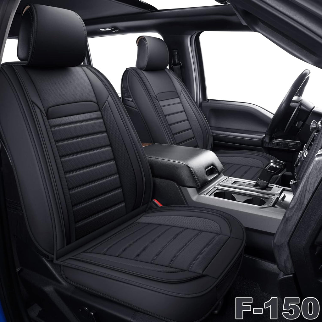 Faux Leather Car Seat Covers, Front Pair B6998